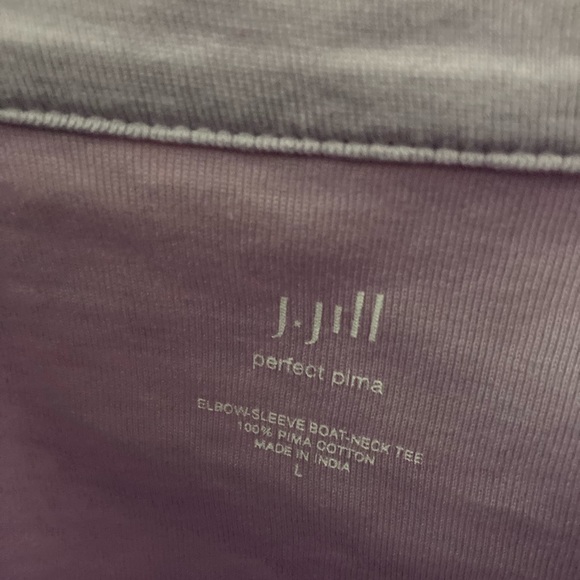 J.Jill Large Purple Top with 3/4 sleeves - Picture 4 of 5